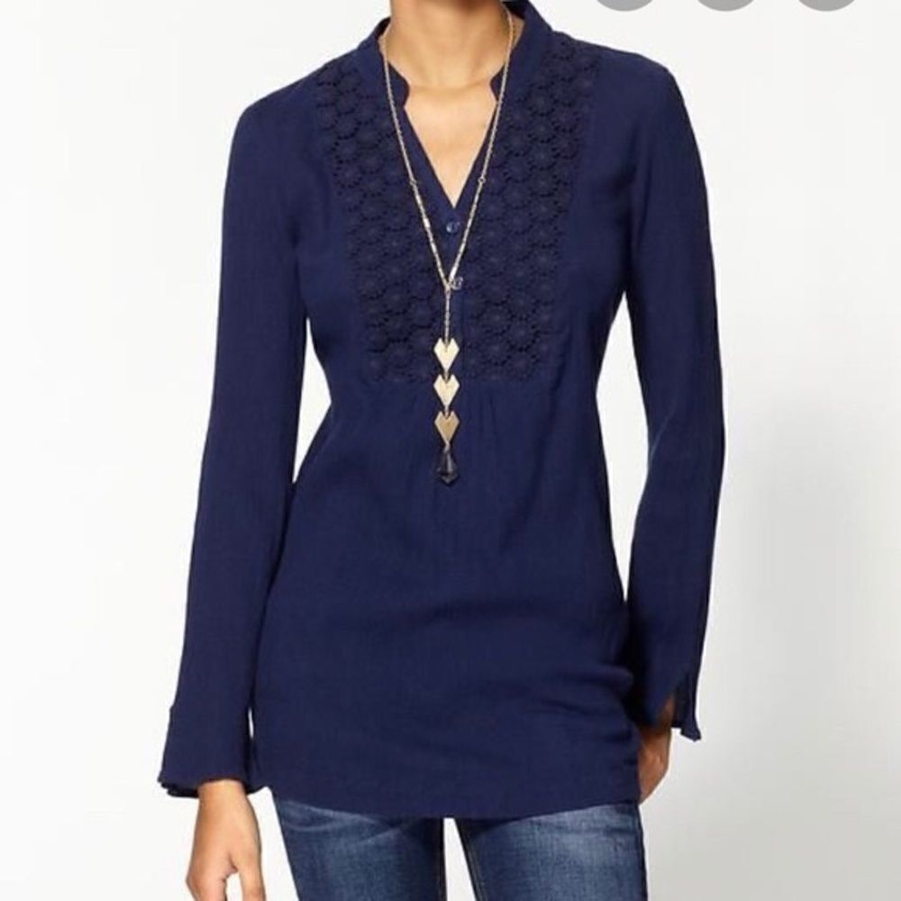 Lilly Pulitzer Navy Freya Tunic